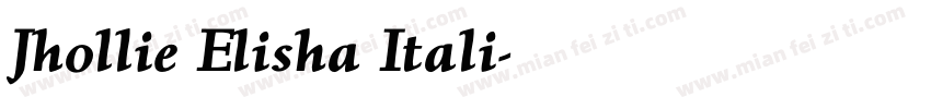 Jhollie Elisha Itali字体转换